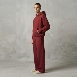 Ensemble de survêtement large pour homme OEM – Survêtements amples décontractés avec pull et pantalon de survêtement - Product Image 3