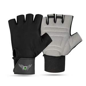 Gants de fitness respirants à demi-doigts pour l'entraînement en salle de sport, la musculation, les exercices, gants de fitness personnalisés avec grip en silicone - Product Image 1