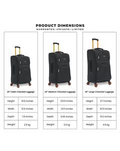 Maleta de Viaje NARROWTEX de Lujo, Ligera y Duradera, Expandible, de Poliéster, con Cierres Suaves, Asa de Transporte y Ruedas - Product Image 6