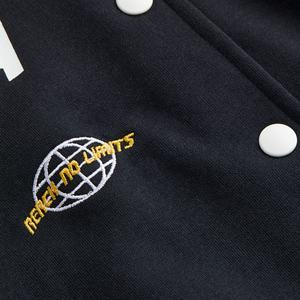 แจ็คเก็ตวาร์ซิตี้คอตั้งปักลายเชนิลล์แบบสั่งทำพิเศษสำหรับผู้ชาย ระบายอากาศได้ดี แห้งเร็ว พิมพ์ลายสไตล์เรซซิ่ง ผ้าขนสัตว์ สตรีทแวร์ - Product Image 6