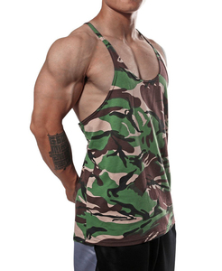 Customer Demanding Men's Sleeveless <b>Stringer</b> <b>Vests</b> High Quality 4 Way Stretch Racerback Fitness Clothing Gym Tank Tops Men - Product Image 5