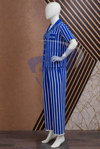 Conjunto de Pijama Tipo Túnica a Rayas de la Hermandad Delta Sigma Theta DST - Product Image 2