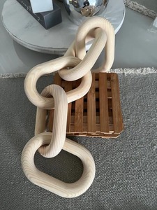 Cadena de eslabones grandes de resina acrílica, cadena de madera, cadena de resina gruesa con efecto mármol, asa de resina para bolso, colgador para bolso, accesorios para bolso tote, arte de pared - Product Image 3
