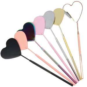 Miroir à cils en acier inoxydable de qualité supérieure, outil d'inspection des cils de précision, étanche et durable pour les artistes professionnels en extensions de cils - Product Image 1