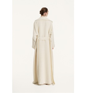 Nouvelle arrivée : Manteau en fourrure véritable pour femme, fabrication ODM, VENETO ALPACA LONG COAT, élégant, lueur exceptionnelle, vestes et manteaux pour femme. - Product Image 5