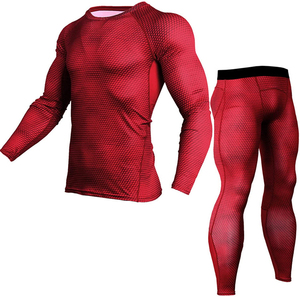 Conjunto Deportivo de Compresión de Manga Larga para Hombre, para Gimnasio, Entrenamiento, Fitness, Ajuste Muscular, Secado Rápido, Ligero y de Alto Rendimiento - Product Image 1