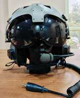 Nouveau Casque de Pilote d'Hélicoptère à Voilure Rotative de Marque Jupitor, Intégral, Double XL, en Fibres de Carbone et Aramide, Fermeture Double D