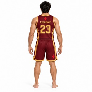 Ropa Deportiva Transpirable para Clubes Juveniles Unisex con Servicio OEM, Conjunto de Uniforme de Baloncesto, Diseño Personalizado, Camiseta y Pantalones Cortos para Equipo - Product Image 2