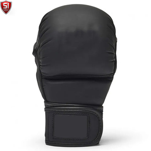 Gants de sparring MMA de haute qualité, sur mesure, en cuir PU, antidérapants, avec sangle de poignet réglable, fermeture auto-agrippante, pour adultes - Product Image 2