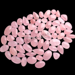 Venta al por mayor de piedras preciosas de cuarzo rosa natural mezcla de formas sueltas de todos los tamaños para la fabricación de joyas de piedra - Product Image 2