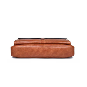Sac pour ordinateur portable en cuir véritable marron pour hommes et femmes, moderne, durable, simple, de qualité supérieure, personnalisable, fait main, sac personnalisé - Product Image 6