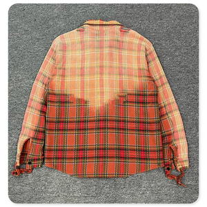 Men's Oversized Solid Flannel <b>Shirt</b> Full Sleeve Mandarin Collar Casual Summer 100% Cotton Button Eco-Friendly Quick Dry - Product Image 2