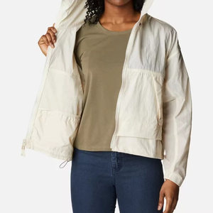 Casual Wear Trending Custom Windbreaker Jacket Manufacturer Outdoor Clothing Full <b>Zipper</b> Hooded Jacket For Women - Product Image 5