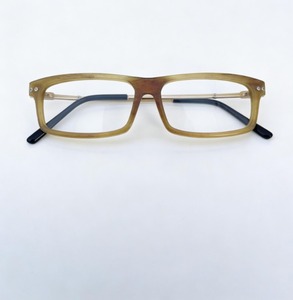 Lunettes de vue uniques faites à la main, design large et rond, en corne de buffle naturelle, monture optique - Product Image 4