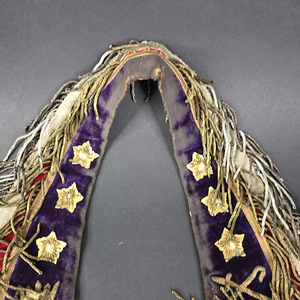 Cinturón Masónico Antiguo de los Años 1900, Cinturón de la Fraternidad Odd Fellow, Cuello de Terciopelo Rojo con Hilo de Bullion, Cinturones Nuevos de Alta Calidad Hechos a Medida - Product Image 3