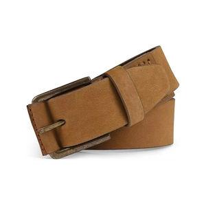 เข็มขัดผู้ชาย เข็มขัดหนังคุณภาพสูงสำหรับผู้ชาย สายหนังแท้ หัวเข็มขัดหรูหรา แฟนซี วินเทจ สำหรับกางเกงยีนส์ สีดำ หัวเข็มขัดโลหะ - Product Image 4