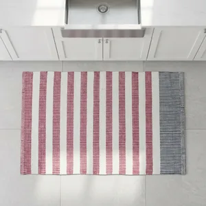 Tapetes Modernos de PVC para Patio, con Diseño de Rayas, Lavables, Aptos para Mascotas, Resistentes a las Manchas, con Base Antideslizante para Uso en Exteriores y Picnic - Product Image 1