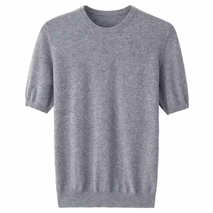 T-shirt Oversize en Coton Coupe Ample Épaules Tombantes Manches Courtes Col Rond Uni Décontracté Quotidien Grande Taille Vêtements en Gros - Product Image 6