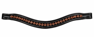 Bridon en cuir pour cheval avec frontal en cristal, réglable, confortable, léger, souple, toutes saisons, usage quotidien pour l'équitation - Product Image 2