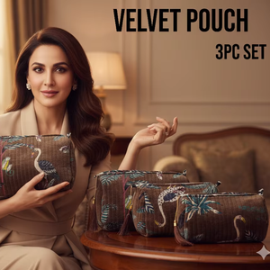 Set de Bolsas de Terciopelo para Artículos de Aseo, Bolsa de Maquillaje para Cosméticos, Regalo de Cumpleaños, Boda, con Cierre, para Damas de Honor - Product Image 2