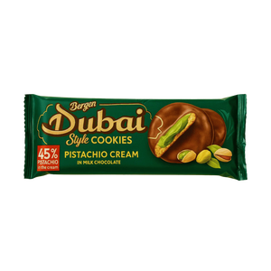 High Quality Dubai Pistachio Cream Cookies 30x96g Box Crispy Biscuit Sweet Snack Private Label Factory Supply Bulk Wholesale - Product Image 5