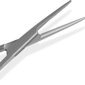 Pinces hémostatiques Kelly en acier inoxydable à mâchoires dentelées, courbées et droites, pour chirurgie médicale par Zoul - Product Image 3