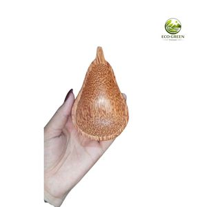Juego de 5 Platos Redondos de Madera para Servir, Diseño Minimalista Ecológico, Patrón Sólido, Acabado Pulido - Product Image 2
