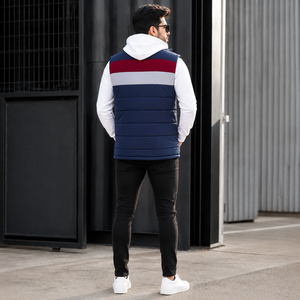 Custom <b>men</b> puffer <b>vest</b> with insulated padding comfortable lining durable outer shell sleeveless design and stylish fit - Product Image 2