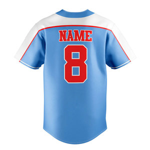 Vêtements de sport professionnels en polyester, uniforme de baseball par sublimation, logo personnalisé, vêtements athlétiques pour jeunes, uniformes de baseball pour équipes. - Product Image 3