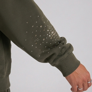 Nouveauté : Survêtements d'hiver chauds avec strass, qualité supérieure, logo personnalisé, coton respirant, pour hommes - Product Image 4