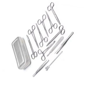 Ensemble d'instruments de chirurgie mineure de haute qualité, norme allemande, 13 pièces avec boîte |   Kit chirurgical de base en acier inoxydable certifié CE ISO - Product Image 6