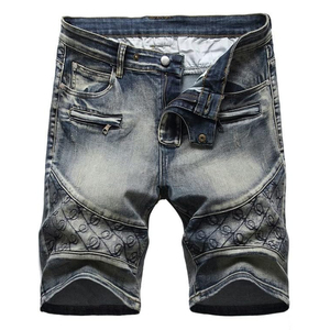 Shorts de Mezclilla con Lavado Ácido, Estilo Vintage, Corte Holgado, Algodón, Logotipo Personalizado OEM - Product Image 1