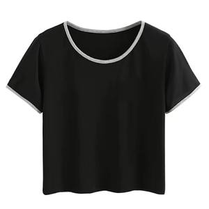 Camisetas de Manga Corta con Estampado Vaquero para Mujer, Corte Regular, Tops Cortos Personalizados al por Mayor - Product Image 3
