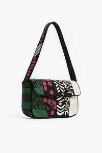 Bolso de Hombro a Rayas con Bordado de Cuentas y Patrón de Limones, Estilo Bohemio, Bolso de Mano para Mujer de Verano - Product Image 3