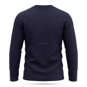Camiseta de Manga Larga para Hombre, 100% Algodón, Lisa, Personalizable con Logotipo, Corte Regular, Algodón Grueso, Venta al Por Mayor - Product Image 4