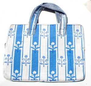 Sac à dos pour ordinateur portable matelassé en coton, imprimé floral, grande capacité, écologique et protecteur - Product Image 3