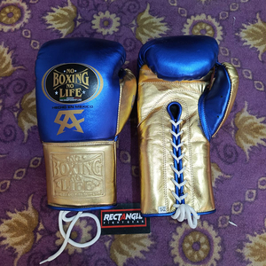Custom No Boxing no Life Boxing <b>Gloves</b> Cowhide Leather Laced Boxing <b>Gloves</b> Training Sparring <b>Moisture</b> Wicking Quick Dry OEM Bulk - Product Image 1