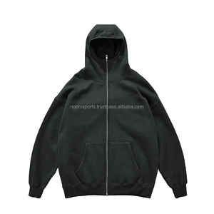 Winter Loose Men's Fashionable New <b>Hip</b> Hop Winter Metal Zipper 350g Fleece With Full Face Cover Masked Hoodies <b>For</b> Men - Product Image 4