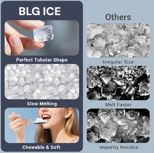 Máquina de Hielo Eléctrica Comercial BLG de 17 KG Diarios, Capacidad Masticable de 33 Libras, Antiescarcha y Certificación Energy Star para Hielo <span class=keywords><strong>Nugget</strong></span> - Product Image 5
