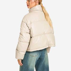 Chaqueta Acolchada de Invierno para Mujer con Capucha, Abrigo Acolchado de Burbujas, Manga Larga, Cierre de Cremallera, Ropa Exterior Casual Cálida y a la Moda 2026 - Product Image 2