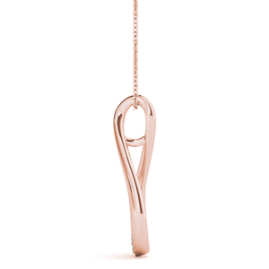 Collar de Diamantes Cultivados en Laboratorio con Forma de Lágrima Infinita para Mujer, Oro de 10K, 14K, 18K, Plata 925, 935, Regalo de Aniversario y Boda - Product Image 4