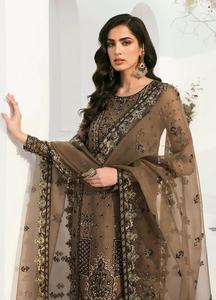 ชุดเดรสงานปาร์ตี้สไตล์บอลลีวูดคอลเลคชั่นใหม่ปี 2023 พร้อมเสื้อปักลายหนัก กางเกงผ้าตาข่าย และผ้าพันคอผ้าตาข่าย ชุดอินเดียและปากีสถาน - Product Image 3