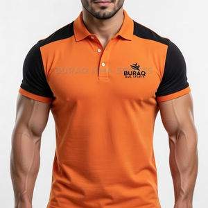 Polo de golf à manches courtes pour homme, sublimation, boutons, avec logo brodé personnalisé - Product Image 1