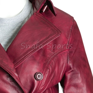 New Arrival Design Custom Colors Women Winter Genuine Leather Jacket Stand Collar Waterproof Breathable For Women - Product Image 3