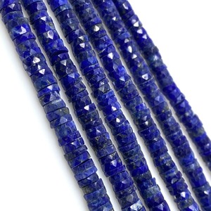 Cuentas facetadas de lapislázuli natural tipo Heishi de 5 mm a 6 mm, cuentas espaciadoras de lapislázuli azul, hilo de cuentas de piedras preciosas sueltas, precio de fabricante - Product Image 5