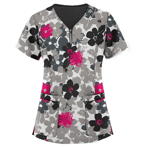 2026 Elastic Comfortable Custom Logo Polyester Short Sleeve Stretch <b>Doctor</b> Surgery Medical Scrubs Uniforms <b>Sets</b> Nurse Hospital - Product Image 4