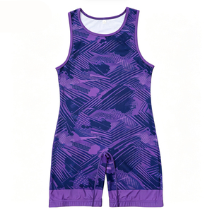 Traje de Lucha Libre Personalizado para Mujer, Transpirable, Elástico, de Spandex y Poliéster, de Una Pieza, para Competencia de Artes Marciales - Product Image 6