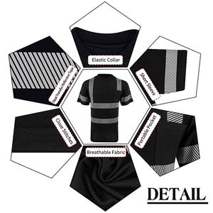 Camiseta de Seguridad de Alta Visibilidad para el Lugar de Trabajo, Transpirable, Impermeable, de Alta Calidad, ANSI Clase 3, EN ISO 20471 Clase 1, con Logotipo Personalizado Reflectante - Product Image 3