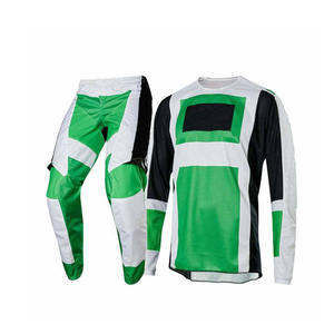 Uniformes de Motocross Sublimados Transpirables Hechos de Poliéster, Conjuntos de Diseño Personalizado de Dos Piezas, Manga Larga, Tallas Grandes, Ropa Deportiva para Adultos OEM - Product Image 3
