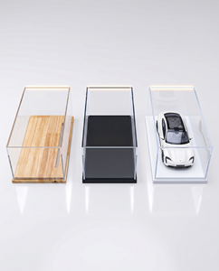Elegant Acrylic Toy Car <b>Display</b> Box – Durable Rectangle Showcase <b>for</b> Collectible Cars – Clear Multifunction Storage <b>Case</b> - Product Image 2